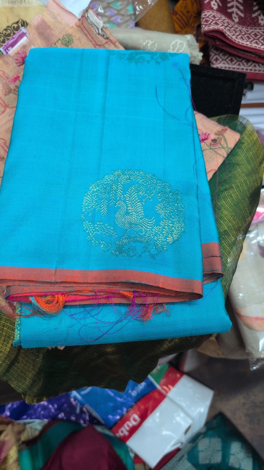 Chanderi silk-cotton handloom saree
